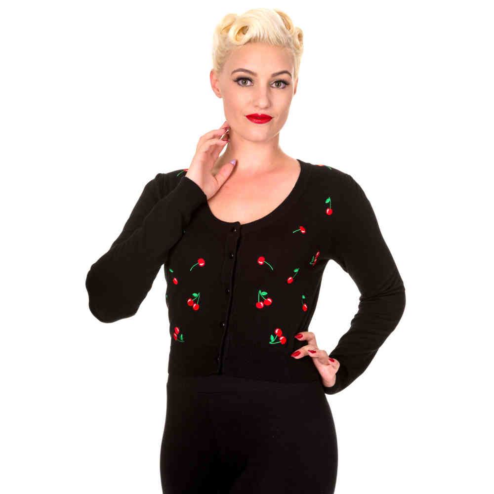 Dancing Days - Drive Me Crazy Cardigan - Noir/Rouge Product image